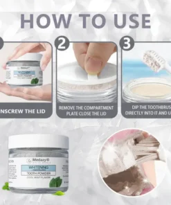 Medazy® Remineralizing & Whitening Tooth Powder–Cool Mint