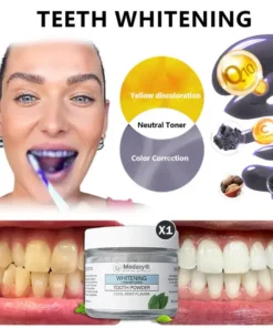 Medazy® Remineralizing & Whitening Tooth Powder–Cool Mint