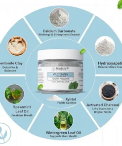 Medazy® Remineralizing & Whitening Tooth Powder–Cool Mint