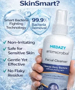 Medazy® Antimicrobial Facial Cleanser Say Goodbye to Breakouts and Hello to Clear Skin