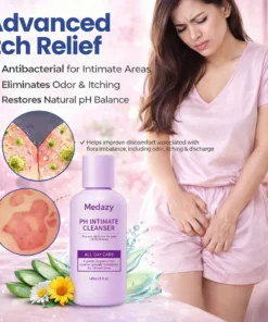Medazy PH Intimate Cleanser Say Goodbye to Odor Itching Restore pH Balance Fight Inflammation