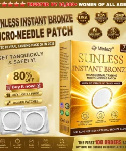Medazy® 𝐒𝐮𝐧𝐥𝐞𝐬𝐬 𝐈𝐧𝐬𝐭𝐚𝐧𝐭 𝐁𝐫𝐨𝐧𝐳𝐞 𝐓𝐚𝐧𝐧𝐢𝐧𝐠 𝐌𝐢𝐜𝐫𝐨𝐧𝐞𝐞𝐝𝐥𝐞 𝐏𝐚𝐭𝐜𝐡