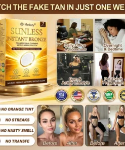 Medazy® 𝐒𝐮𝐧𝐥𝐞𝐬𝐬 𝐈𝐧𝐬𝐭𝐚𝐧𝐭 𝐁𝐫𝐨𝐧𝐳𝐞 𝐓𝐚𝐧𝐧𝐢𝐧𝐠 𝐌𝐢𝐜𝐫𝐨𝐧𝐞𝐞𝐝𝐥𝐞 𝐏𝐚𝐭𝐜𝐡