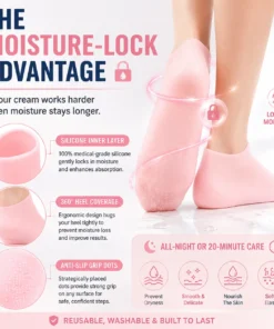 MEDAZY™ Heel Recovery System – Cracked Heel Cream + Moisture-Lock Silicone Socks