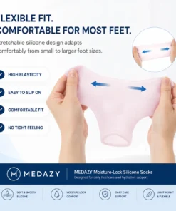MEDAZY™ Heel Recovery System – Cracked Heel Cream + Moisture-Lock Silicone Socks